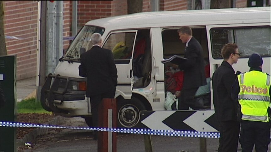 A van where the body of a sex worker was found