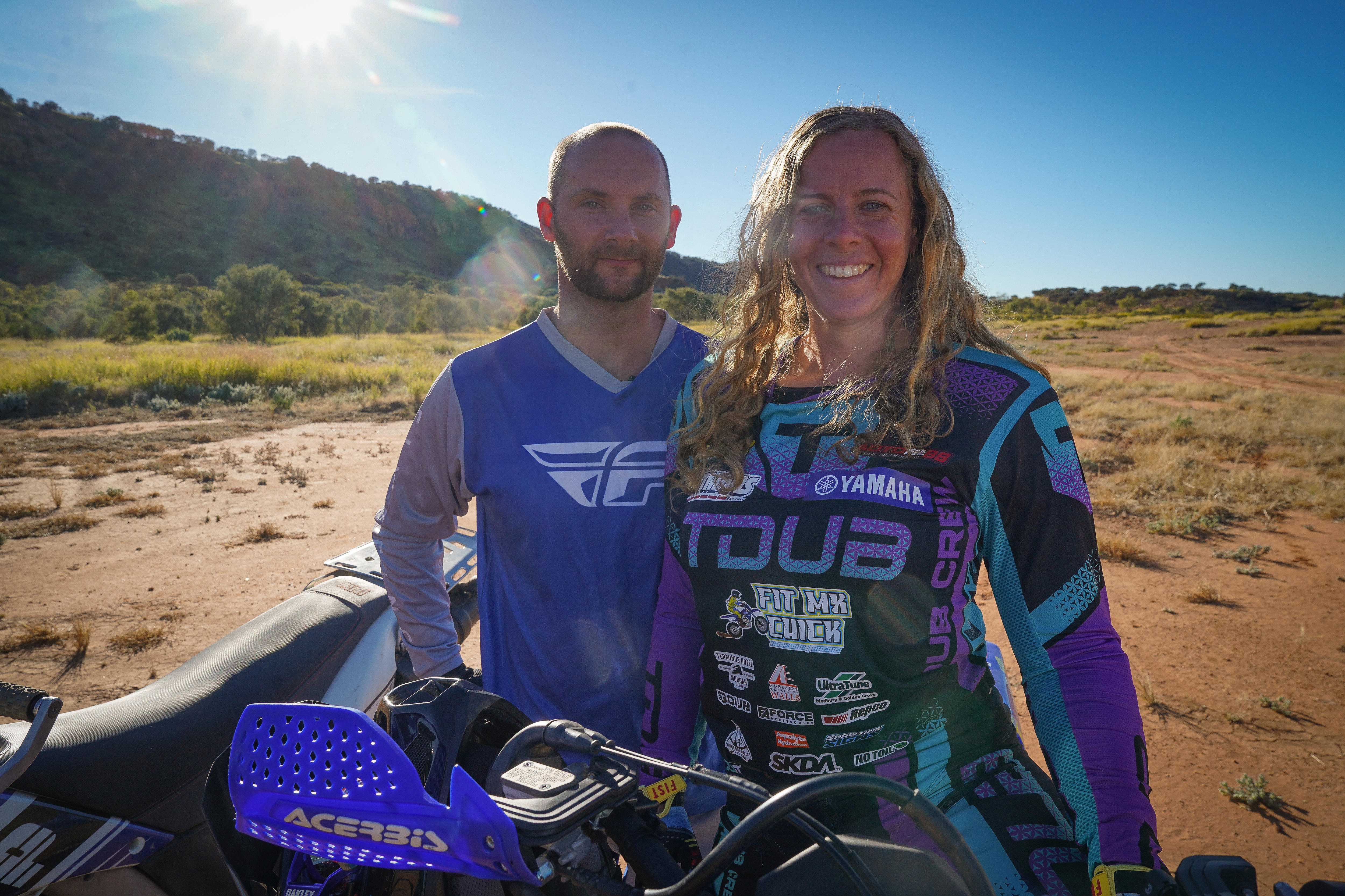 Couple back at Finke Desert Race after finding love via social post