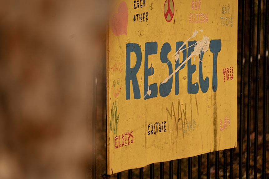 A 'Respect' sign in Wadeye.