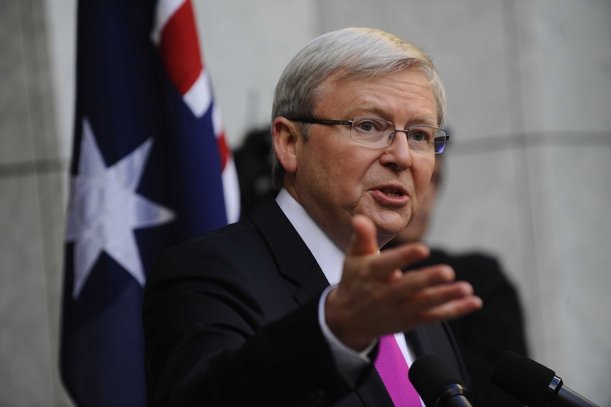 Former Australian Prime Minister Kevin Rudd