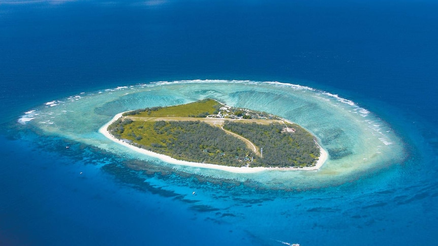 Aerial photo of Lady Elliot Island off Gladstone in central Queensland in November 2012.