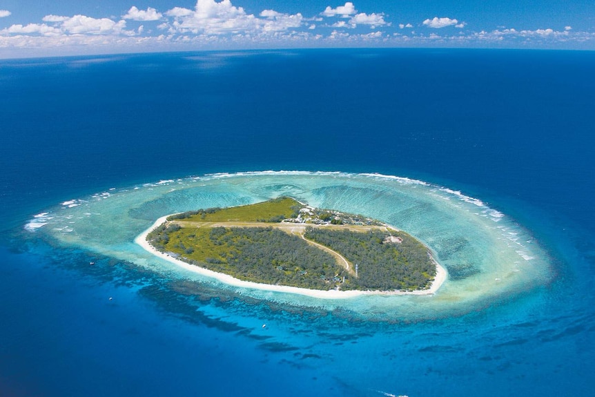 Aerial photo of Lady Elliot Island off Gladstone in central Queensland in November 2012.