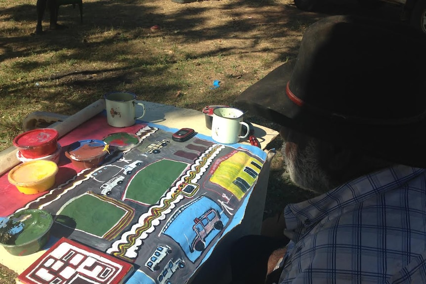 Garawa elder Jack Green has opposed mining at McArthur River through his artwork.