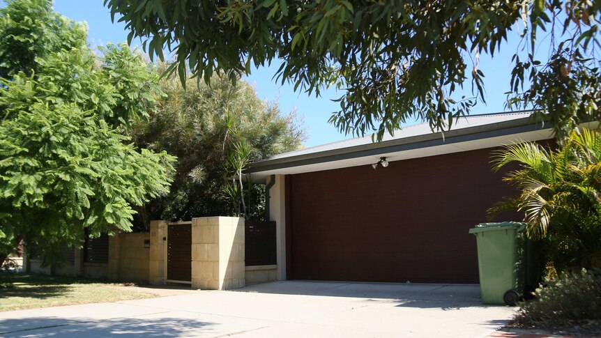 A garage at the front of a home