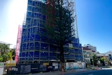 An abandoned PBS building site on Old Burleigh Road at Surfers Paradise