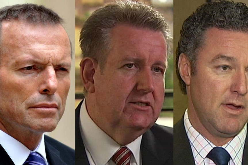 Tony Abbott, Barry O'Farrell and John-Paul Langbroek