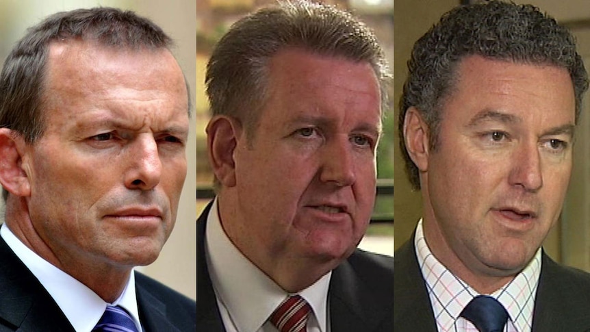 Tony Abbott, Barry O'Farrell and John-Paul Langbroek