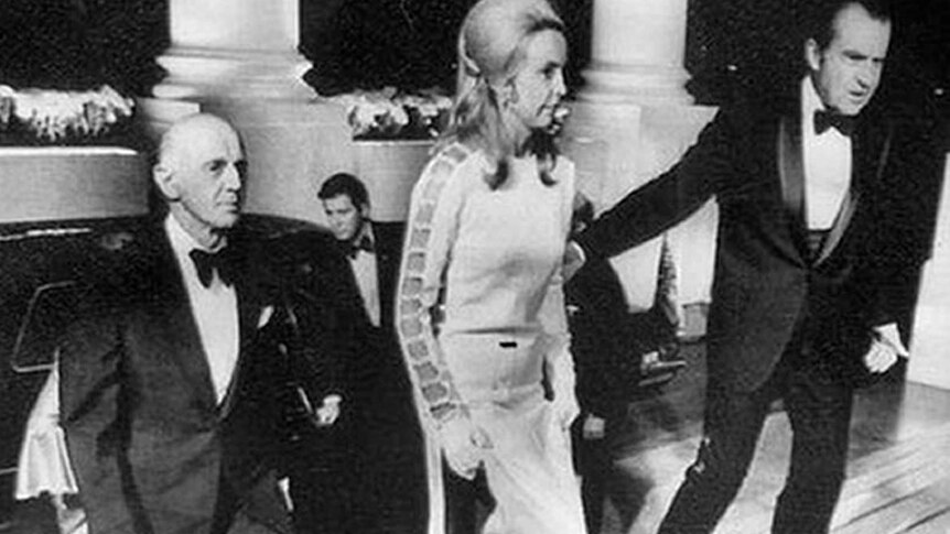 William McMahon, wife Sonia and Richard Nixon