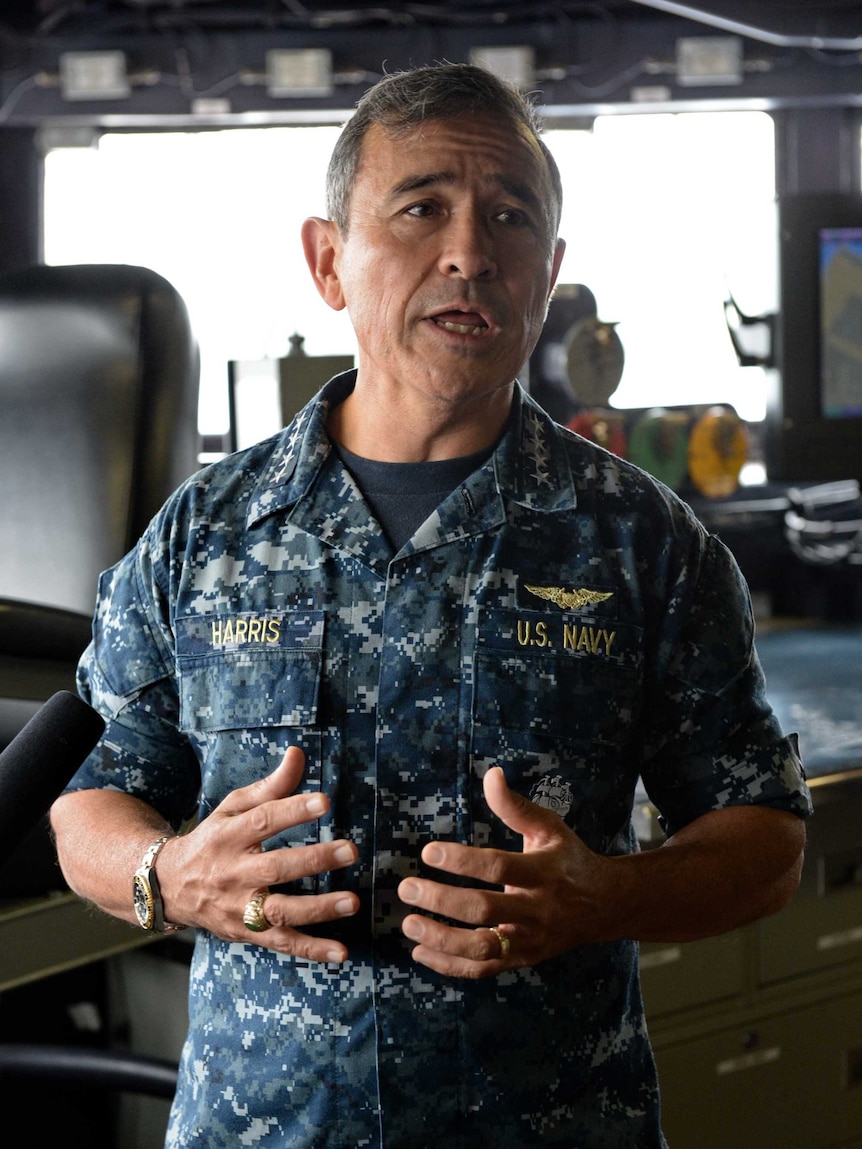 US Navy Pacific Fleet commander Admiral Harry Harris