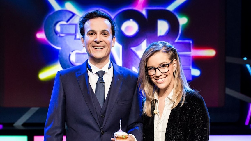 Bajo and Hex, the presenters of ABC TV's Good Game