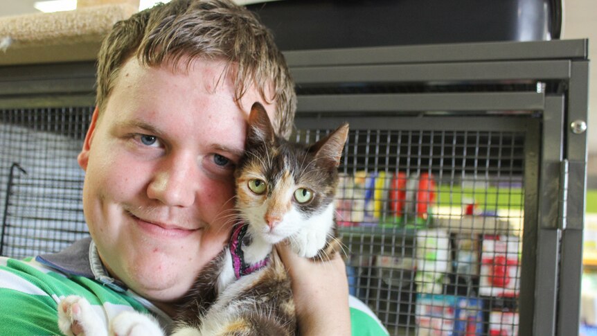 Carter hopes to one day manage the pet store.