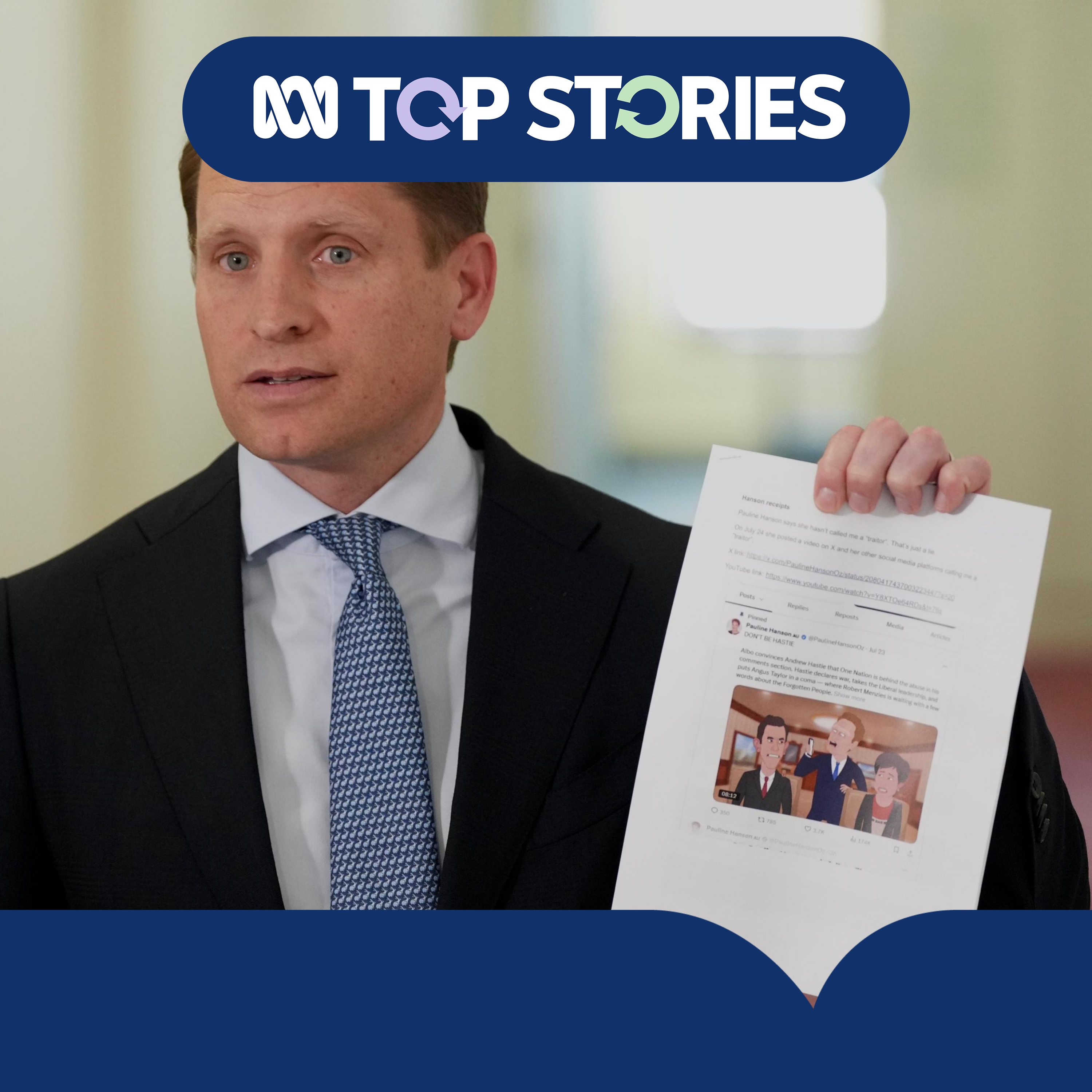Why are Pauline Hanson and Andrew Hastie feuding?