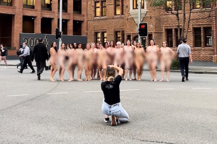 Natural Nudist Girls Groups Naked - Naked truth revealed about gathering of 30 nude women in Perth's CBD - ABC  News