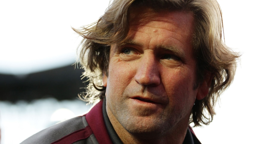Close up file pic of Manly coach Des Hasler