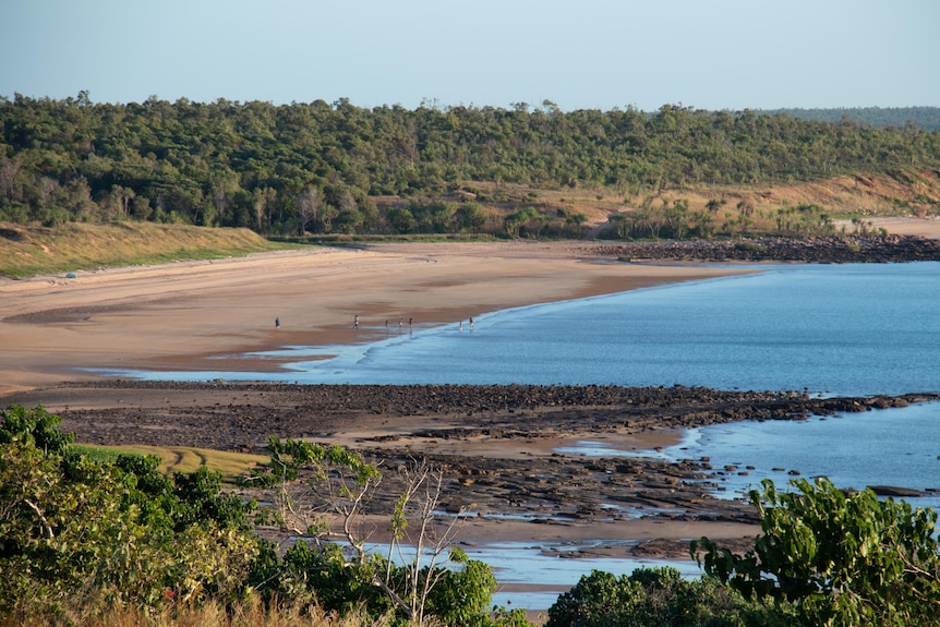 A shot of the beach on Galiwin'ku with a low tide.
