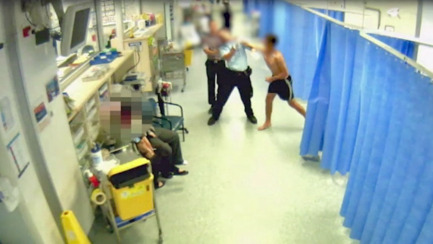 CCTV footage of assaults at Royal Brisbane and Women's Hospital