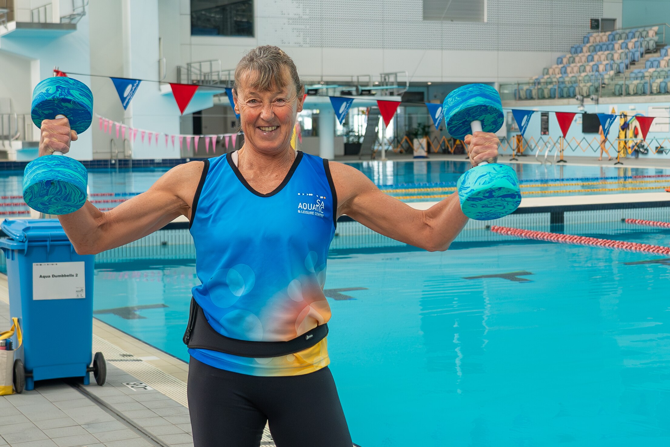 Aqua aerobics popular among over-50s as water-based exercise helps ...