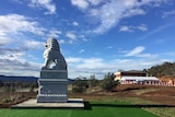 Guardian Lion statue at Tasmanian Buddhist temple site unveiled May 15 2016