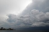 Storm clouds gather off Havana, Cuba