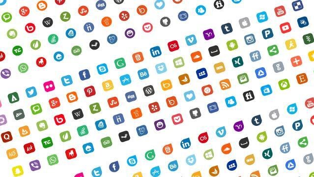 Grid of dozens of app icons