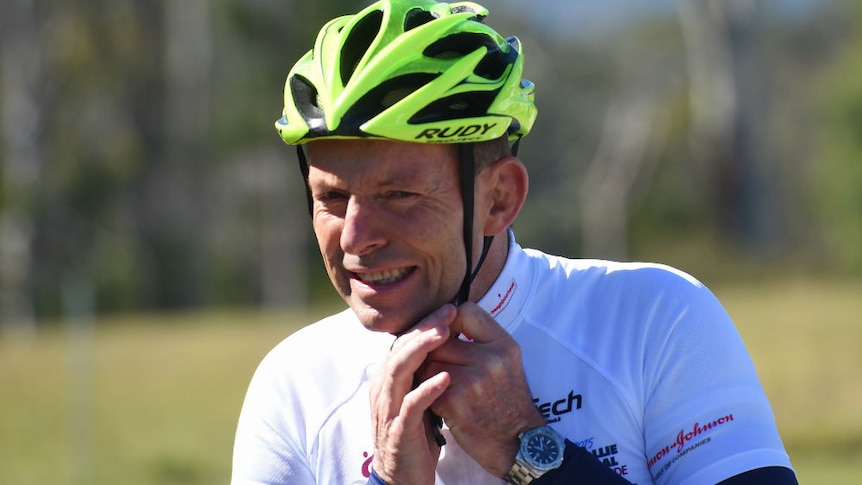 Tony Abbott cycling