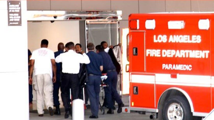 Paramedics reportedly took Michael Jackson to an LA-area hospital.