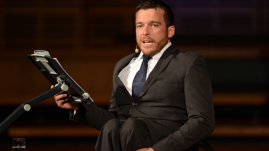 Kurt Fearnley delivers the Australia Day address.