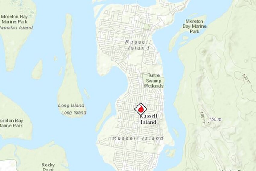 Map of Russell Island