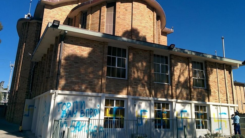 Vandals target Ukrainian church in Sydney