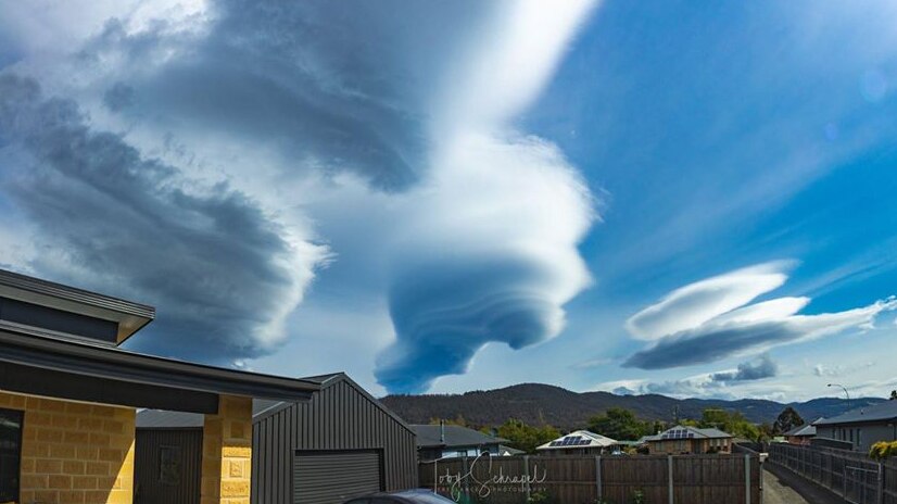 Lenticular cloud formations over Ranelagh