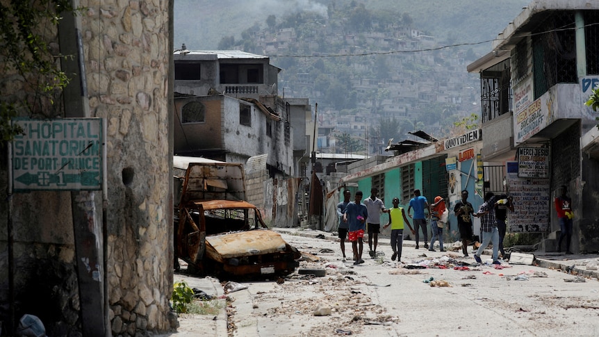 A desolate neighbourhood in port-au-prince
