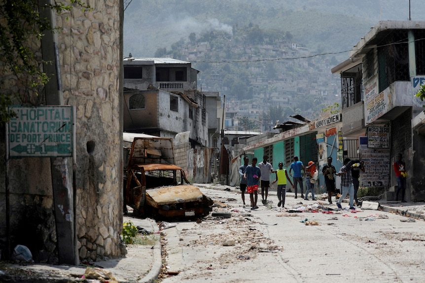 A desolate neighbourhood in port-au-prince