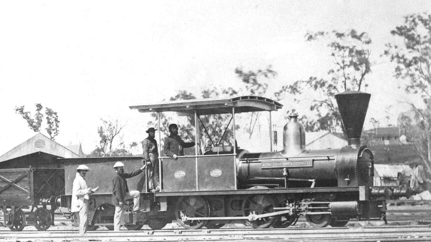 A No. 2 Class Gruning train 'Faugh-aBallagh', which used to travel between Ipswich and Grandchester