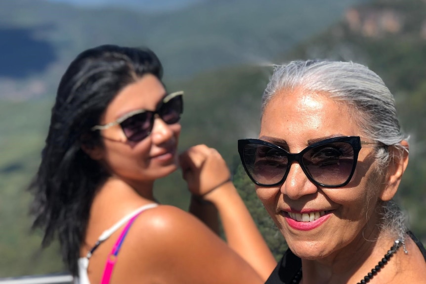 Negar Sabet with her mother Mahvash Sabet, before the arrest. 