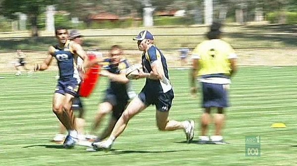 Brumbies players are being offered grief counselling after the sudden death of Shawn Mackay (seen here at training).