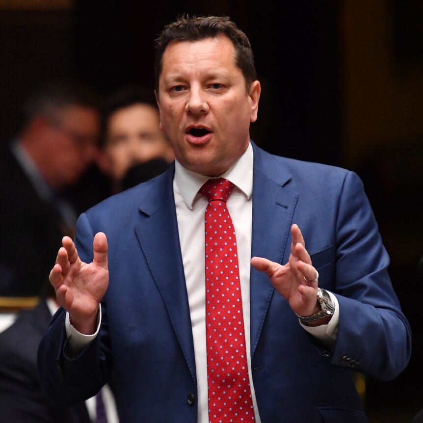 NSW Minister for Planning and Public Spaces Paul Scully during Question Time February 14, 2022
