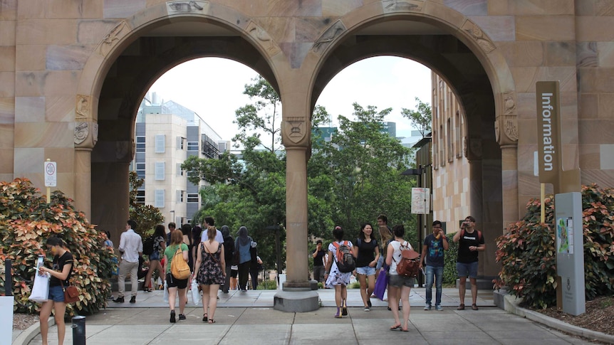 Entrance to the Great Court at University of Queensland