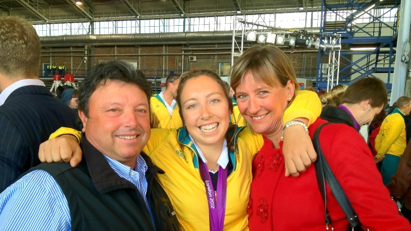 Olivia Price and her parents