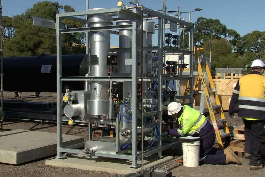 A hydrogen electrolyser project at Tonsley in Adelaide's south.