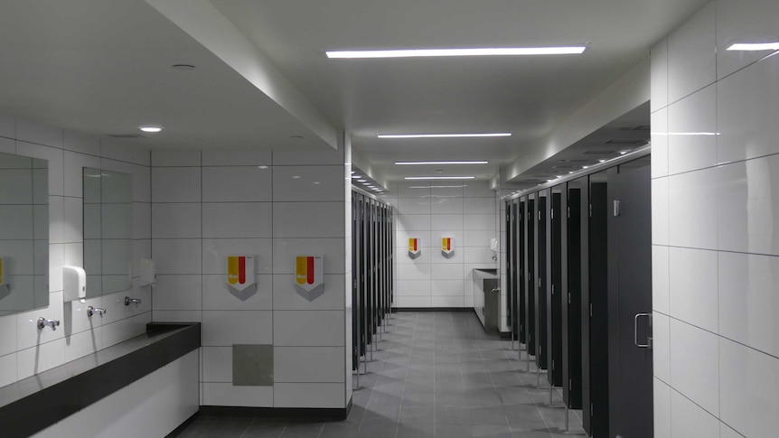 The newly revamped toilets at Flinders Street Station