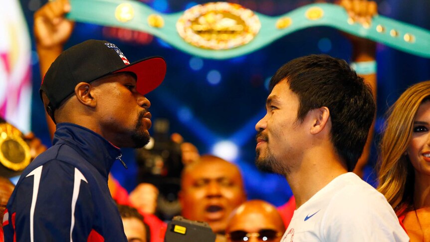 Mayweather and Pacquiao stare down ahead of megabout