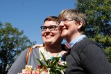 Same-sex couples rush to wed after the US Supreme Court declined to decide once and for all whether states can ban gay marriage.