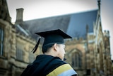 A man in a graduating ceremony
