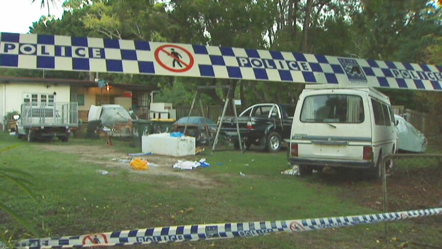 Boondall house where a 55-year-old man was found in the front yard