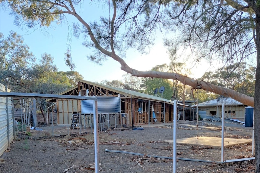 Una casa casi demolida en Leigh Creek