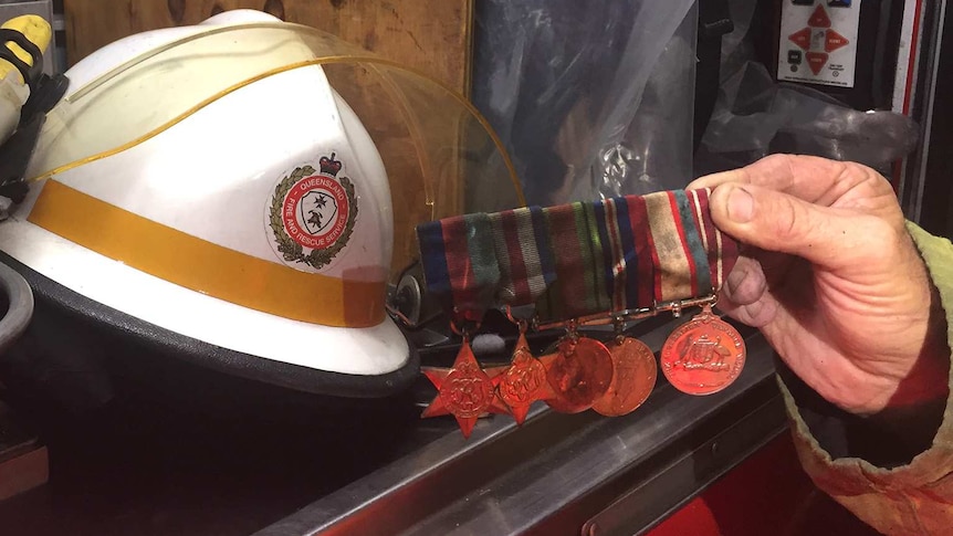 War medals belonging to a 99 year old man whose house was destroyed by fire on April 29, 2018