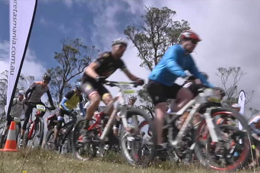 About 450 riders are in Tasmania's north-west for the Wildside mountain bike challenge.