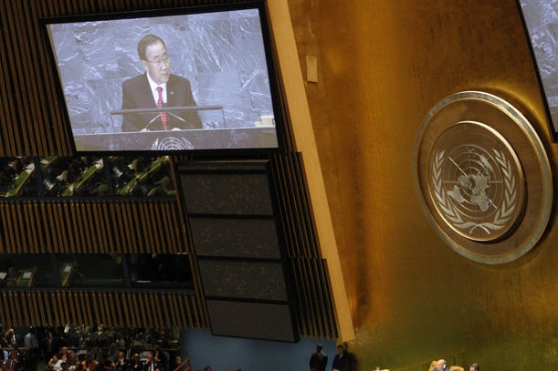 Ban Ki-moon addresses General Assembly