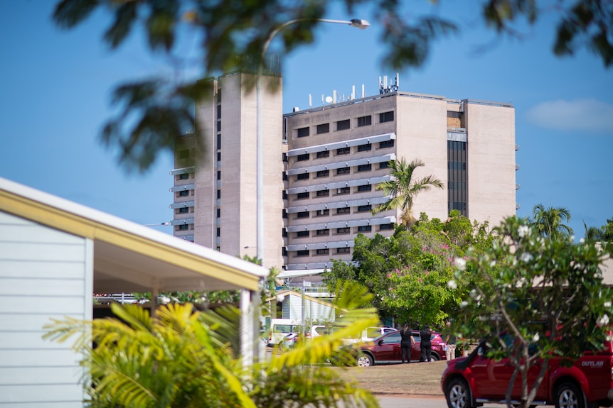 The Royal Darwin Hospital building on a sunny day.