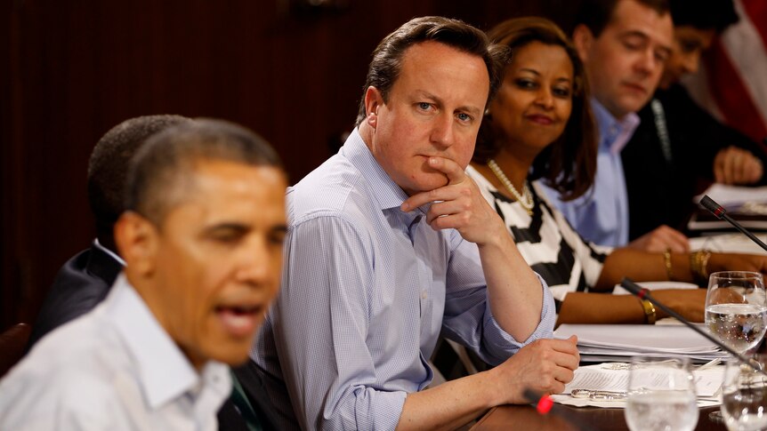 Vowing to fight: British prime minister David Cameron and US president Barack Obama.